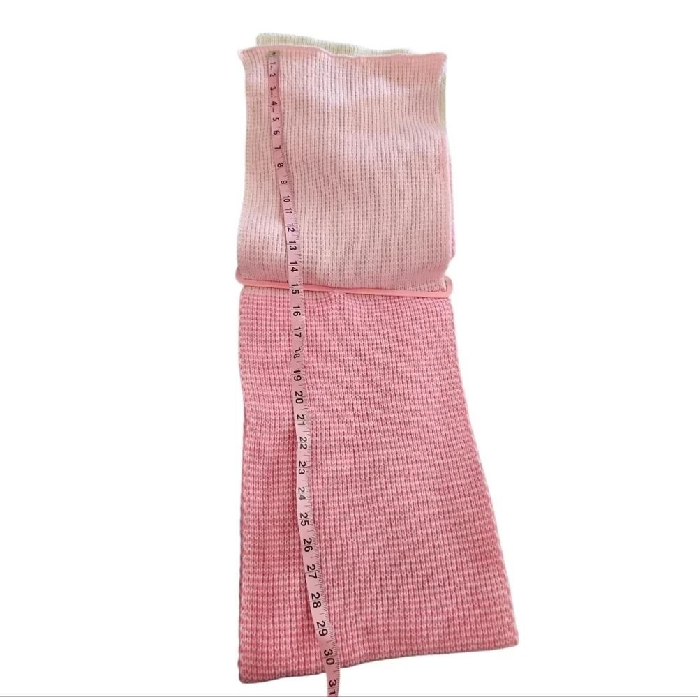 Juicy Couture Cream/Pink Blend Matching Beanie & Scarf